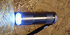 LED Taschenlampe, 9-LED wei, superhell silber